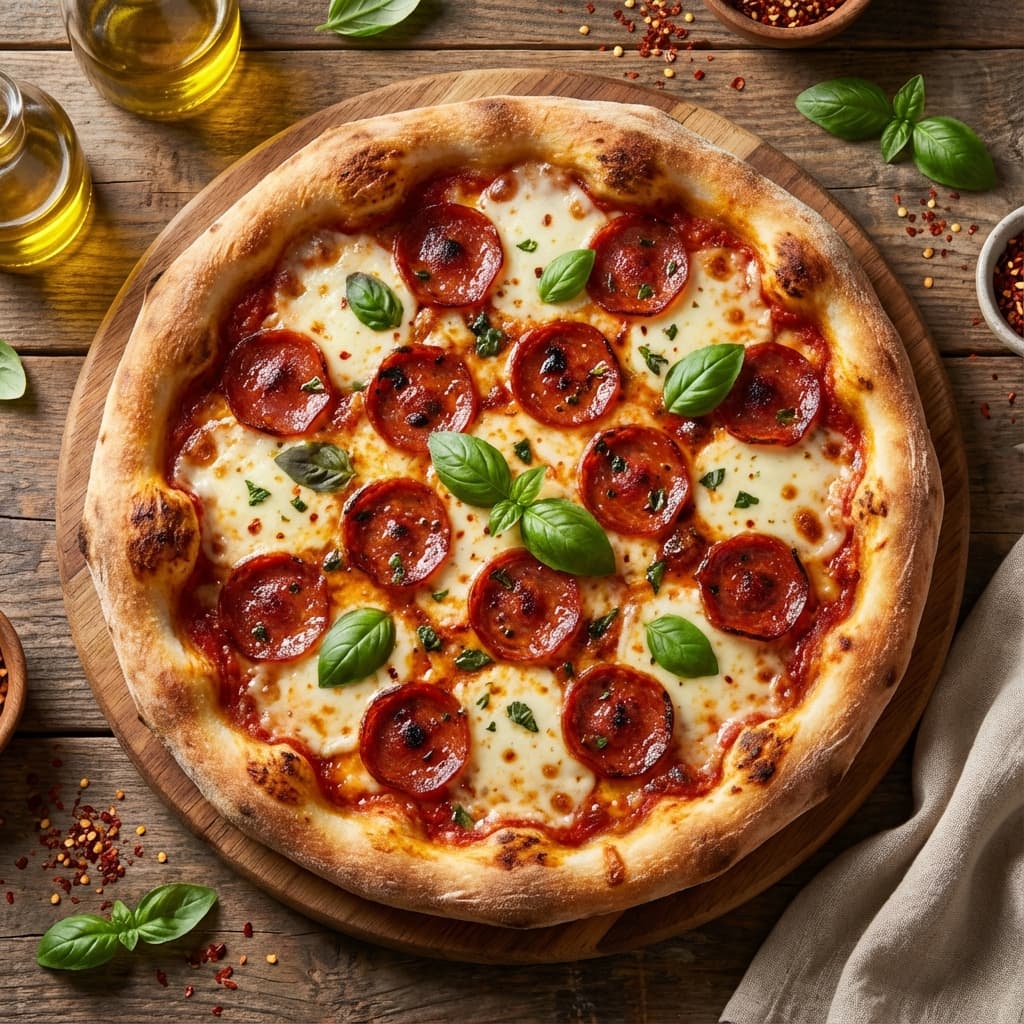 Gourmet Pepperoni Pizza